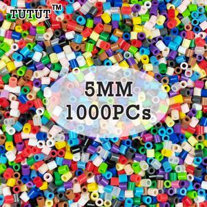 5mm 1000PCS 아이들을위한 철 구슬 픽셀 아트 하마 구슬 철 퓨즈 비즈 diy 퍼즐 고품질 선물 어린이 장난감