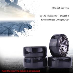 4Pcs AUSTAR 드리프트 자동차 타이어 휠 림 하드 휠 타이어 1/10 Traxxas HSP Tamiya HPI Kyosho On-road Drifting RC 자동차 차량 부품