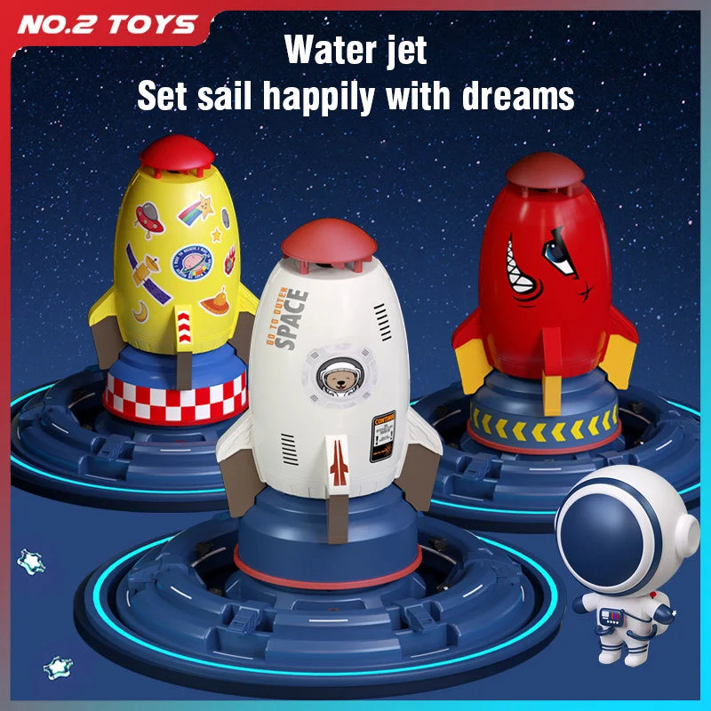플라잉 제트 물 분사 장난감 분수 물놀이 장난감 어린이용 360도 회전 야외 수영장 파티 어린이 장난감 선물