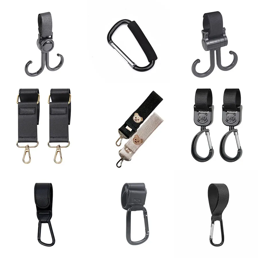 1/2Pcs 아기 유모차 후크 아기 유모차 교수형 가방 안티 가을 스토리지 아기 산책 어린이 유모차 후크 자동차 액세서리