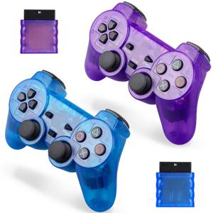 Playstation 2 용 Sony PS2 게임 컨트롤러 용 무선 게임 패드 PC 조이패드 용 조이스틱 듀얼 진동이있는 USB 게임 제어