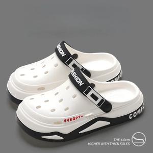 여성을위한 새로운 통기성 샌들 남성 여름 EVA 정원 나막신 신발 야외 구멍 비치 슬리퍼 편안한 하우스 슬라이드