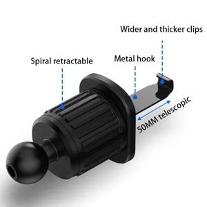 자동차 핸드폰 홀더 브래킷 액세서리 실내 자동차 에어 아웃렛 휴대폰 거치대 부품 폰 스탠드 베이스 고정 클립