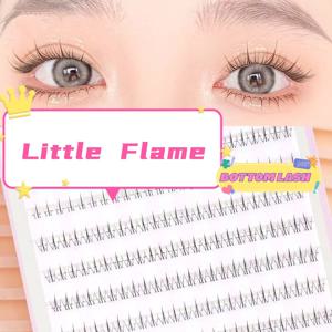 MIAOJIE 5-7mm 에어 로우 아이래쉬 페어리 페이크 래쉬 세그먼트 내추럴 언더 래쉬 만화 스타일 하단 속눈썹 메이크업 도구