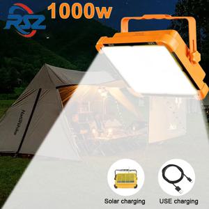 루이센주오 태양광 충전 캠핑 랜턴 고출력 파워뱅크 LED 텐트 라이트 강력한 자석 손전등 수리 비상등