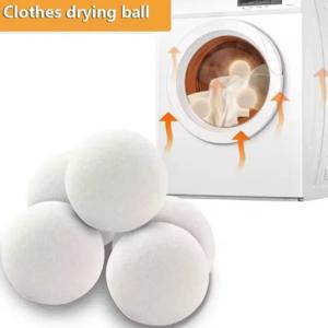 울 드라이어 볼 재사용 가능한 천연 섬유 유연제 세탁기 액세서리 가정용 세탁 4/5/6cm 플리스 드라이어 볼