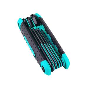 8 in 1 접이식 알렌 렌치 세트 미터법 알렌 키 세트 도구 또는 접이식 변조 방지 Torx 키 세트 휴대용 스타 렌치 키트