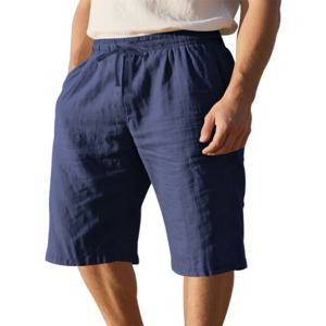 여름 새로운 느슨한 코튼 린넨 통기성 남성 5 파트 반바지 스포츠 캐주얼 바지 ZK72