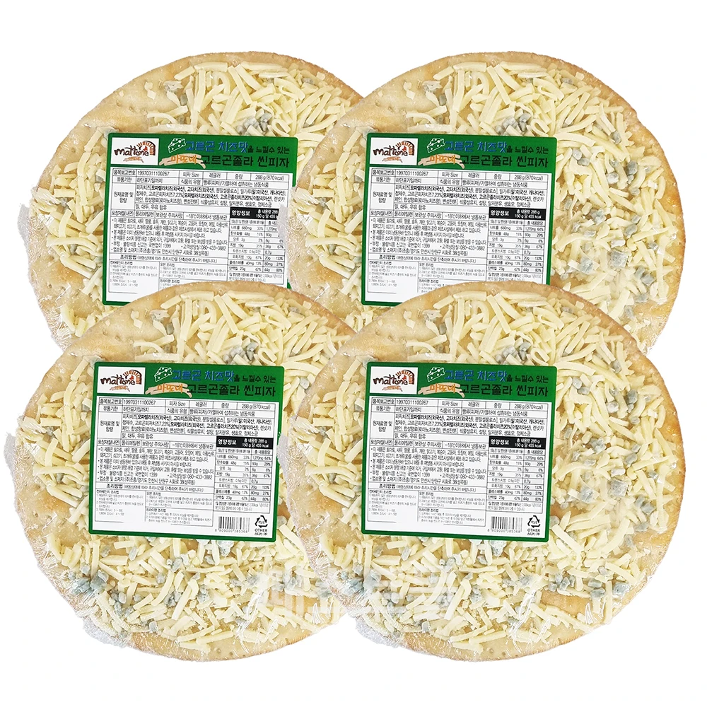 조흥 마또네 고르곤졸라 씬피자(숙성도우) 288g 4개