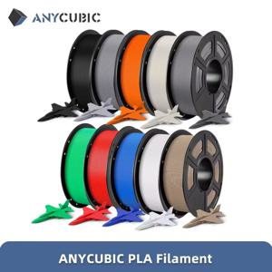 ANYCUBIC 3D 프린터 PLA 여러 가지 빛깔의 필라멘트 1.75mm 1kg/롤 FDM 3D 프린터 Kobra 용 플라스틱 고무 소모품 재료