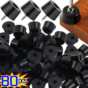 80/8Pcs 고무 패드 바닥 보호기 테이블 의자 가구 다리 커버 스피커 캐비닛 하단 범퍼 커팅 보드 발 쿠션