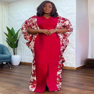 아프리카 여성 전통 의상 플러스 사이즈 롱 로브 두바이 무슬림 카프탄 아바야 파티 이브닝 드레스 앙카라 다시키 의상 2025