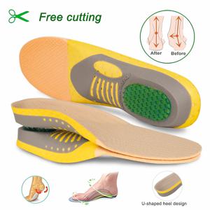 1 쌍 정형 안창 Orthotics 플랫 발 건강 신발 용 단독 패드 발바닥 근막 염 발 관리를위한 아치 지원 패드 삽입