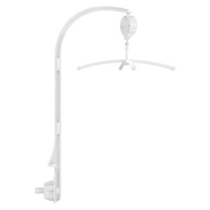 아기 침대 벨 장난감 홀더 흰색 딸랑이 브래킷 모바일 어린이 침대 뮤직 박스 신생아 벨 어린이 침대 장난감, 홀더는 360도 회전 가능