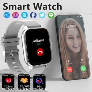 블루투스 통화 남성 여성 스마트 시계 AMOLED 스크린 혈액 산소 건강 모니터 Smartwatch 피트니스 스포츠 시계 IP68 방수