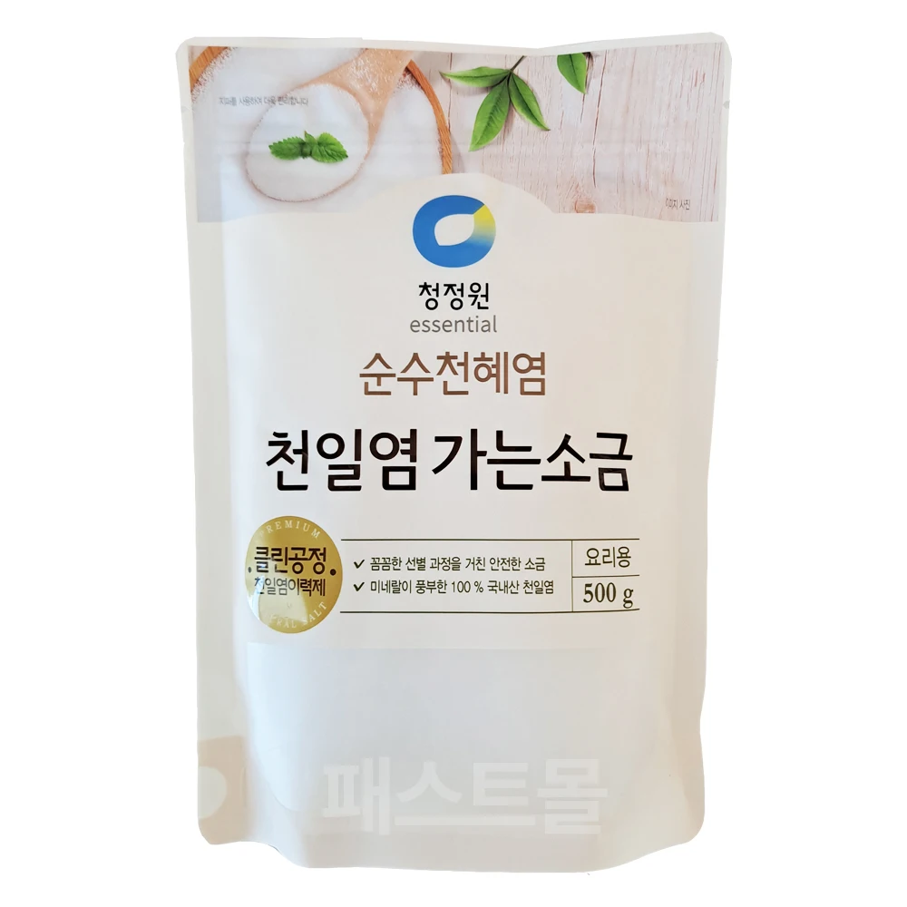 청정원 순수천혜염 천일염 가는소금 500g