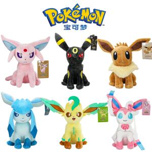 포켓몬 오리지널 빅 사이즈 Eevee Umbreon Sylveon Leafeon Espeon Glaceon 플러시 장난감 애니메이션 물건 인형 컬렉션 Kawaii Gift for Kid
