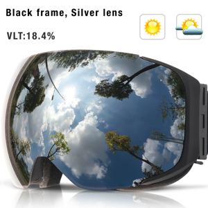 COPOZZ 마그네틱 스키 고글 남성 여성 UV400 보호 안개 방지 스키 마스크 야외 스포츠 스노우 보드 스키 안경 성인