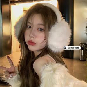 1PC 두꺼운 부드러운 플러시 귀 따뜻하게 겨울 따뜻한 귀마개 패션 귀 덮개 야외 감기 보호 귀마개 접이식 귀마개 INS