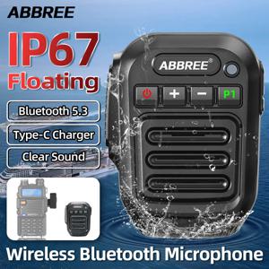 ABBREE IP67 방수 무선 블루투스 스피커 Baofeng UV-5R UV 5RH Quansheng UV K5 K5(8) K6 워키 토키 용 마이크 마이크