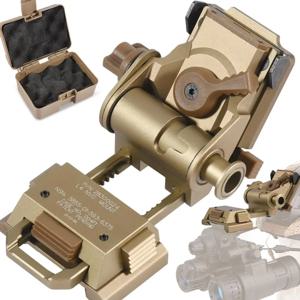 BOOIU NVG 마운트 PVS14/15/18 G24 마운트 알루미늄 L4G24 야간 투시경 고글 용 NVG 마운트 헬멧 NVG 금속 헬멧 마운트 CS 게임