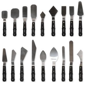 Artsecret 스테인레스 스틸 유화 스크레이퍼 혼합 팔레트 컬러 아크릴 혼합 주걱 그림 액세서리 도구 2001-2018