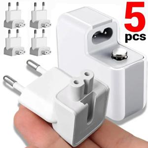 5/1Pcs EU AC 전원 플러그 어댑터 여행 벽 콘센트 변환기 MacBook MagSafe 45/60/85W iPad 10W/12W 어댑터 용 오리 헤드