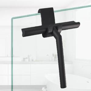 욕실 샤워 스퀴지 가정용 유리 와이퍼 창 거울 실리콘 스크레이퍼 샤워 문 교수형 스퀴지 홀더 청소 도구