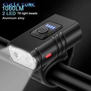 MTB 자전거 전면 후면 조명 세트 충전식 전원 디스플레이 헤드 라이트 설치가 용이함 자전거 경고 미등 라이딩 안전