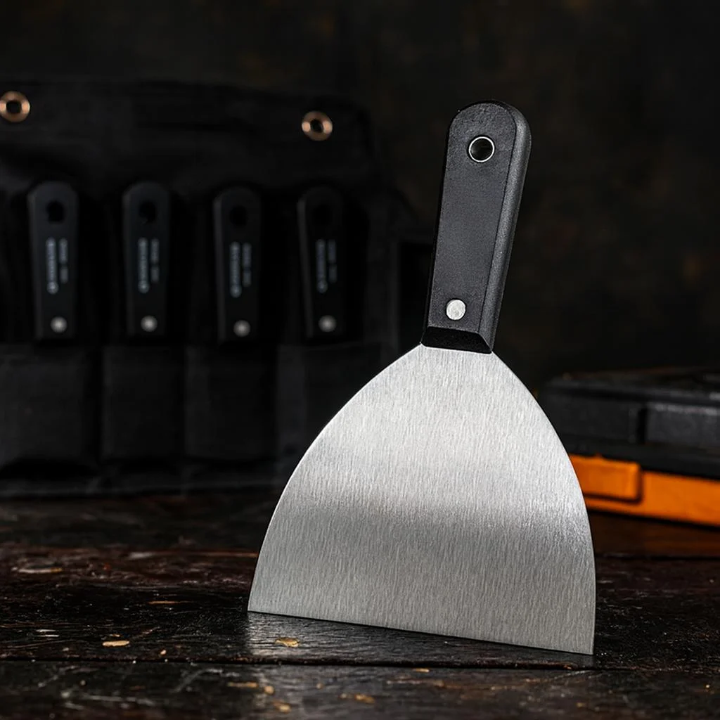 7PCS 스테인리스 퍼티 나이프 세트, 유연한 드라이월 스크레이퍼 도구 키트, 벽 수리용, 페인팅 도구, 소프트 그립 핸들