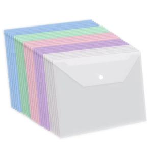 라벨 부착 투명 서류 가방, 스냅 파일 가방, 플라스틱 16C A4 용지 보관 폴더, PP 포트폴리오, 5 개