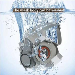 3M 6001/6002/6004 필터에 적합한 하프 마스크 산업용 6200 호흡기 가스 마스크 바디 스프레이 페인트 장식 방진 마스크 6200