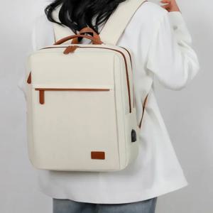 여성용 대용량 여행 배낭 비즈니스 노트북 가방 USB 충전 포트 학교 배낭 교사 노트북 구획