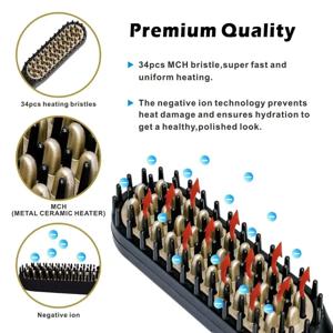 패션 헤어스타일 빗 수염 브러쉬 스트레이트 빗 다기능 헤어 컬러 빠른 열 스타일링 도구