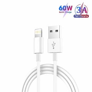 3A USB A-Lightning 고속 차트 케이블 iPhone 14 13 12 pro Max ipad USB A-iOS 날짜 케이블 충전기 액세서리 1M 2M 3M