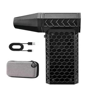 터보 제트 팬 130000RPM 풍속 52m/s 휴대용 미니 에어 블로워 야외 캠핑 BBQ 강력 블로워 키보드 먼지 청소