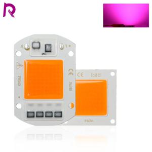 LED 성장 조명 풀 스펙트럼 COB LED 칩, AC 110V, 220V, 10W, 20W, 30W, 50W, 식물 램프, 실내 식물 묘목 성장 램프