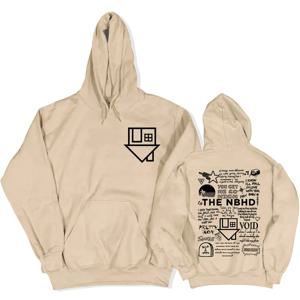 streetwear unisex 힙합 그래픽 후드 이웃 nbhd 밴드 인쇄 스웨터 남성 sudaderas 긴 소매 겨울상의
