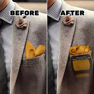 포켓 스퀘어 홀더 손수건 키퍼 정리 액세서리 남성용 스퀘어 스카프