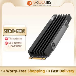 ID-COOLING M05 M.2 2280 SSD 방열판 M.2 NVME 라디에이터 PC용 열 실리콘 패드가 있는 알루미늄 합금 효율적인 라디에이터