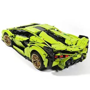재고 있음 신제품 3696PCS 테크니컬 카 시안 로드스터 모델 FKP37 키트 모델 피트 빌딩 블록 크리스마스 할로윈 선물 세트