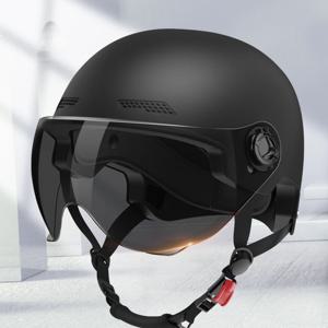 남녀공용 전기자전거 오토바이 하프헬멧 성인용 자외선 차단 사계절용