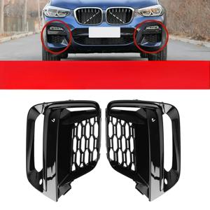 B-M 앞 범퍼 안개등 그릴 프레임, BMW X3 G01 X4 G01 G02 G08 18-2020 외부 커버, 안개등 구멍 포함, 1 쌍