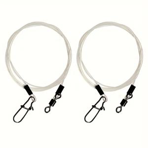 12PCS 플루오로카본 낚시 리더, 고속 360 장착 °   회전식 스위블 바닷물 및 민물 낚시 (파이크, 배스용)