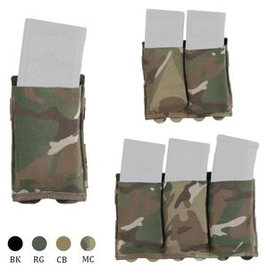 야외 전술 탄창 파우치 몰리 시스템 AK AR 사냥용 소총 권총 탄약 파우치 이중 수납 홀스터 M4 에어소프트 잡화 가방