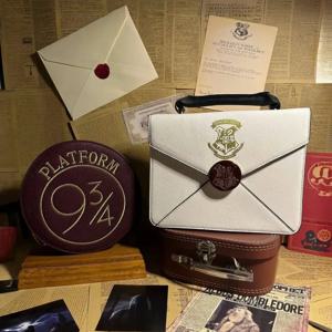 여성용 미니 해리포터 핸드백, PU 가죽 호그와트 봉투 디자인, 크로스바디 백, 여아용 화이트 숄더백