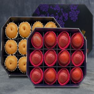 [신선한아침] 팔각 실속 큰마음 선물세트 9.9kg (사과12+배12과)