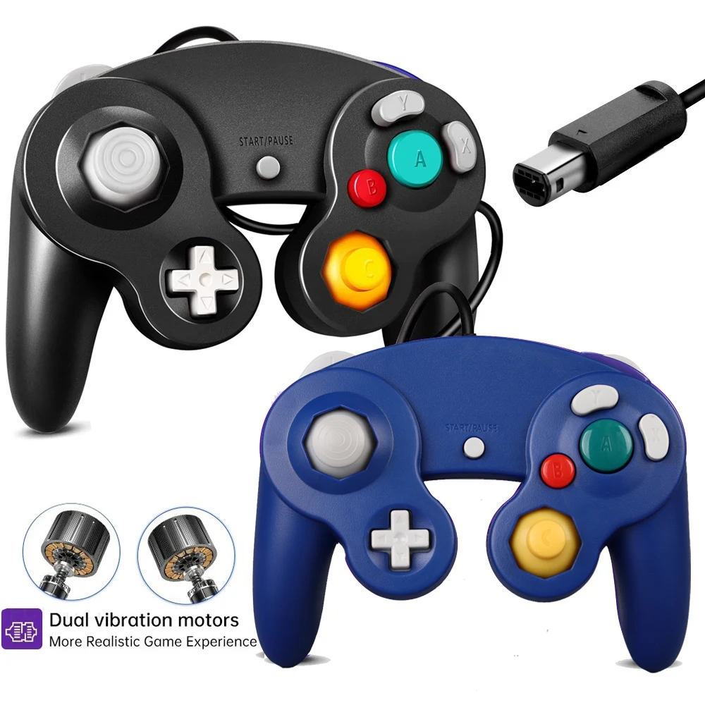 Gamecube 컨트롤러 용 USB 유선 핸드 헬드 조이스틱 호환 Nintend For NGC GC Controle For MAC 컴퓨터 PC 게임 패드