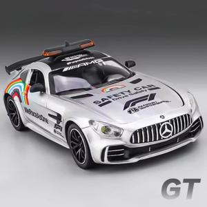 1:24 GTR F1 안전 300SL 스포츠카 모델 장난감 합금 다이캐스트 사운드 라이트 충격 흡수 소형 차량 모델 컬렉션 선물