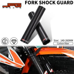 JFG 오토바이 카본 파이버 프론트 포크 가드 랩 커버 액세서리 (EXC SX SXF XC XCF XCW CRF YZ 125 250 350 450 핏 더트 바이크용)